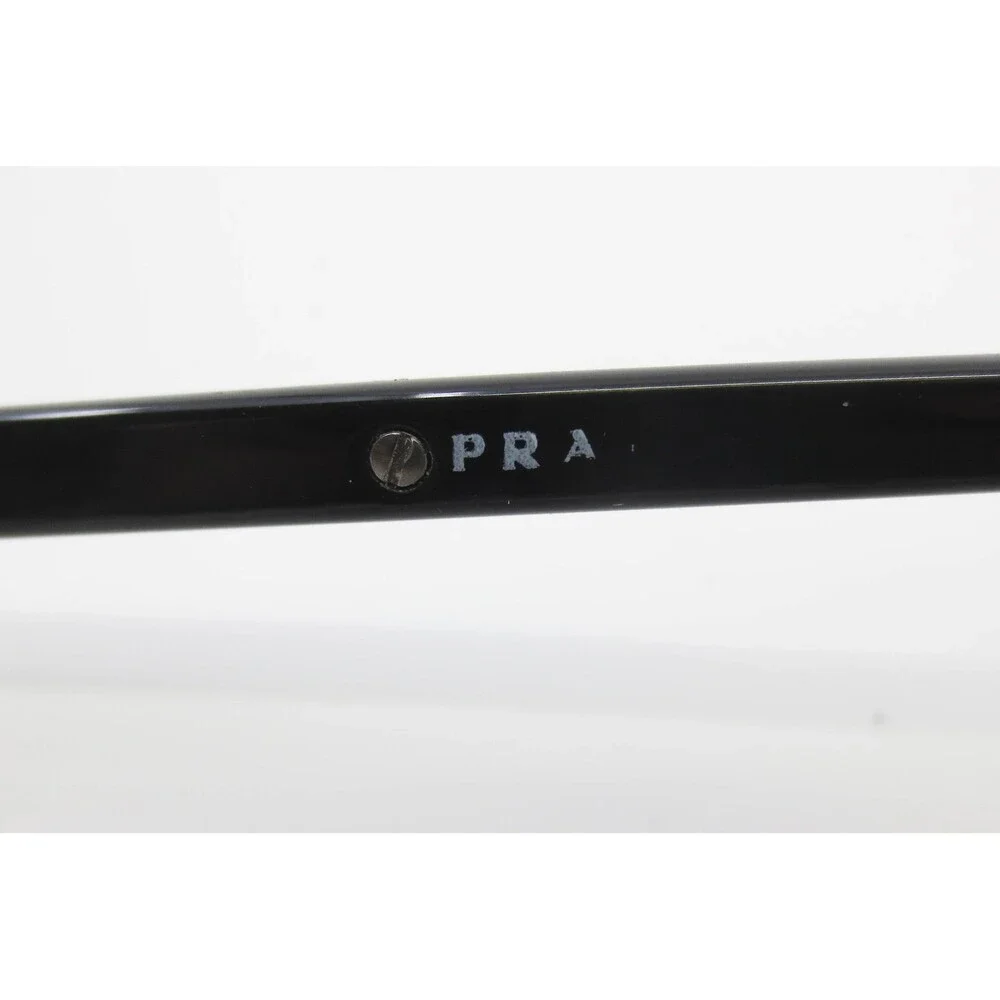 Prada Eyeglasses Frames Black Silver Rectangle 53 16 39289
